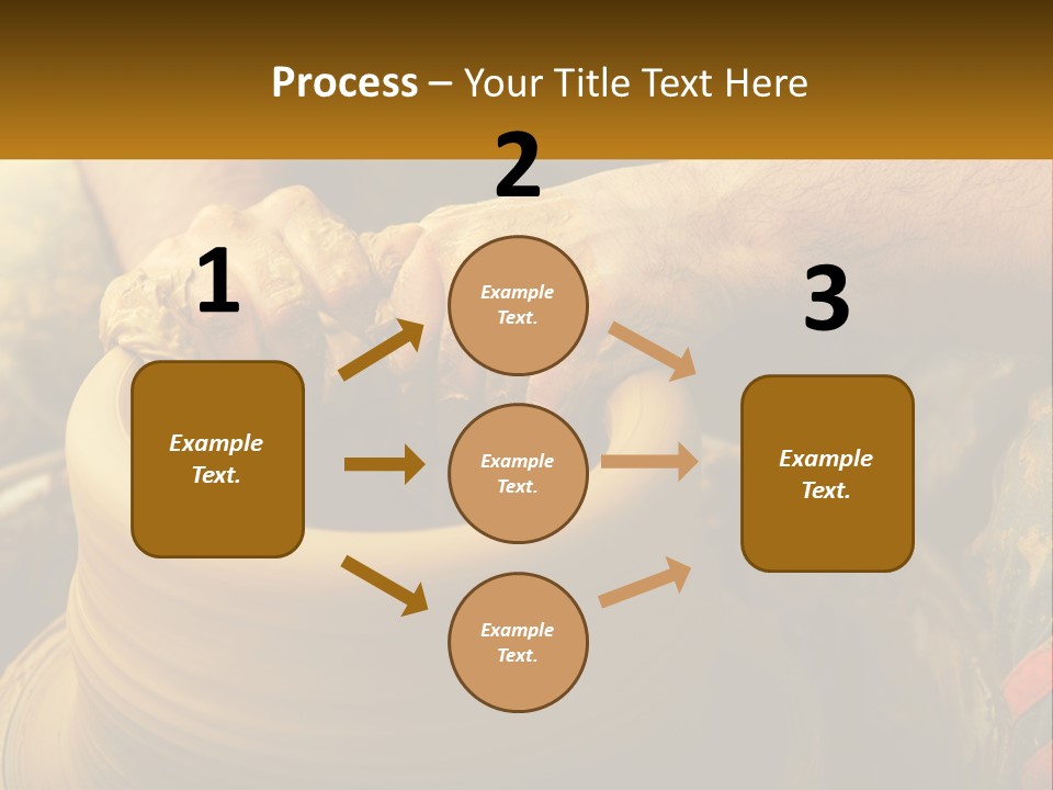 A Man Is Making A Pot On A Potter's Wheel PowerPoint Template