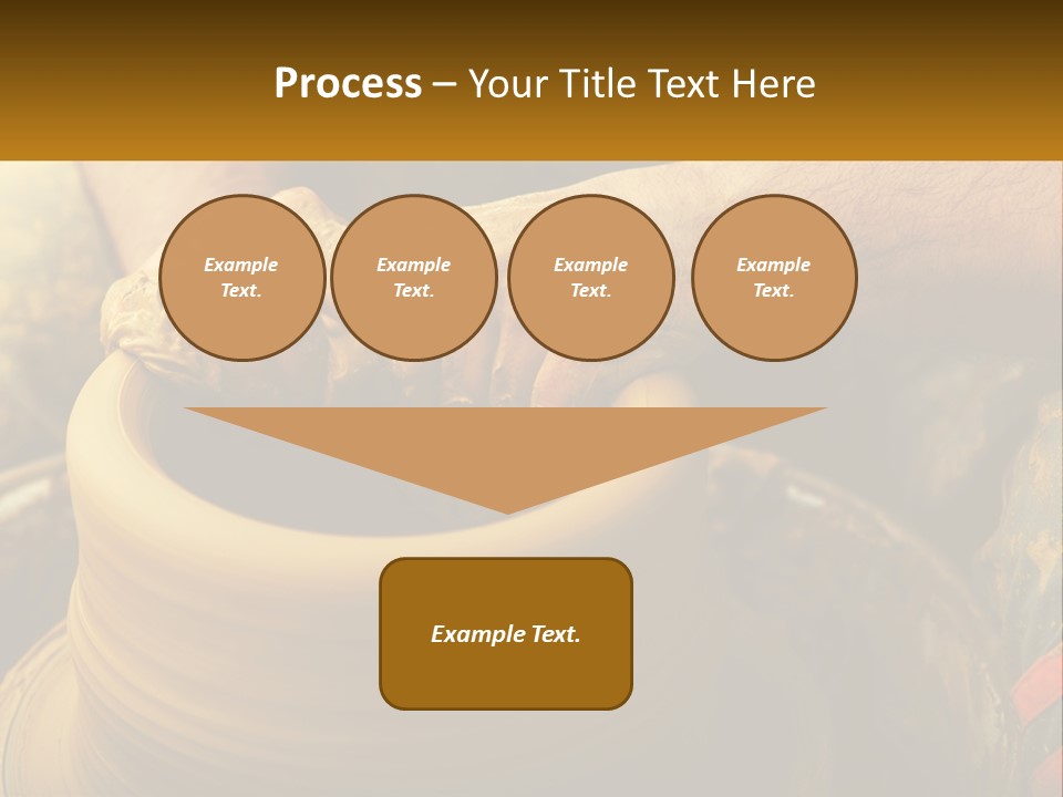 A Man Is Making A Pot On A Potter's Wheel PowerPoint Template