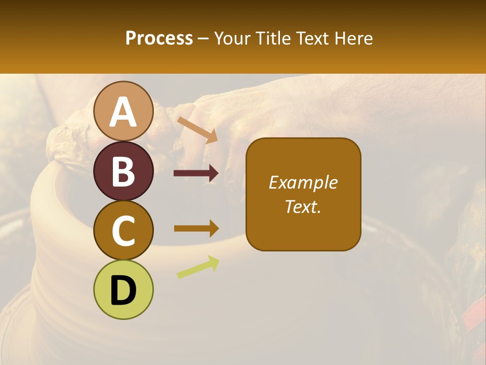 A Man Is Making A Pot On A Potter's Wheel PowerPoint Template