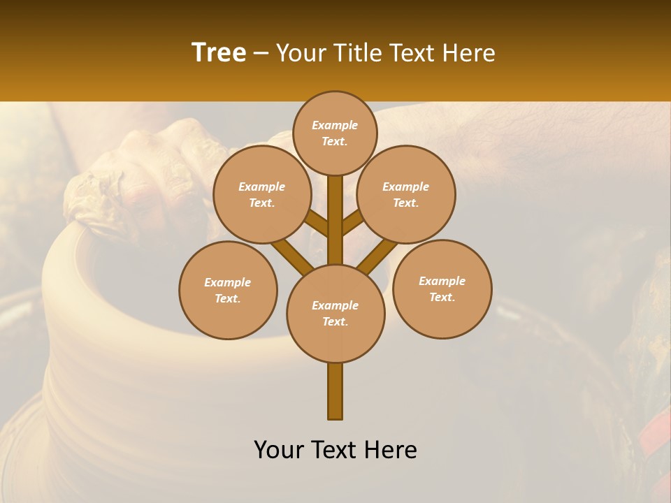 A Man Is Making A Pot On A Potter's Wheel PowerPoint Template