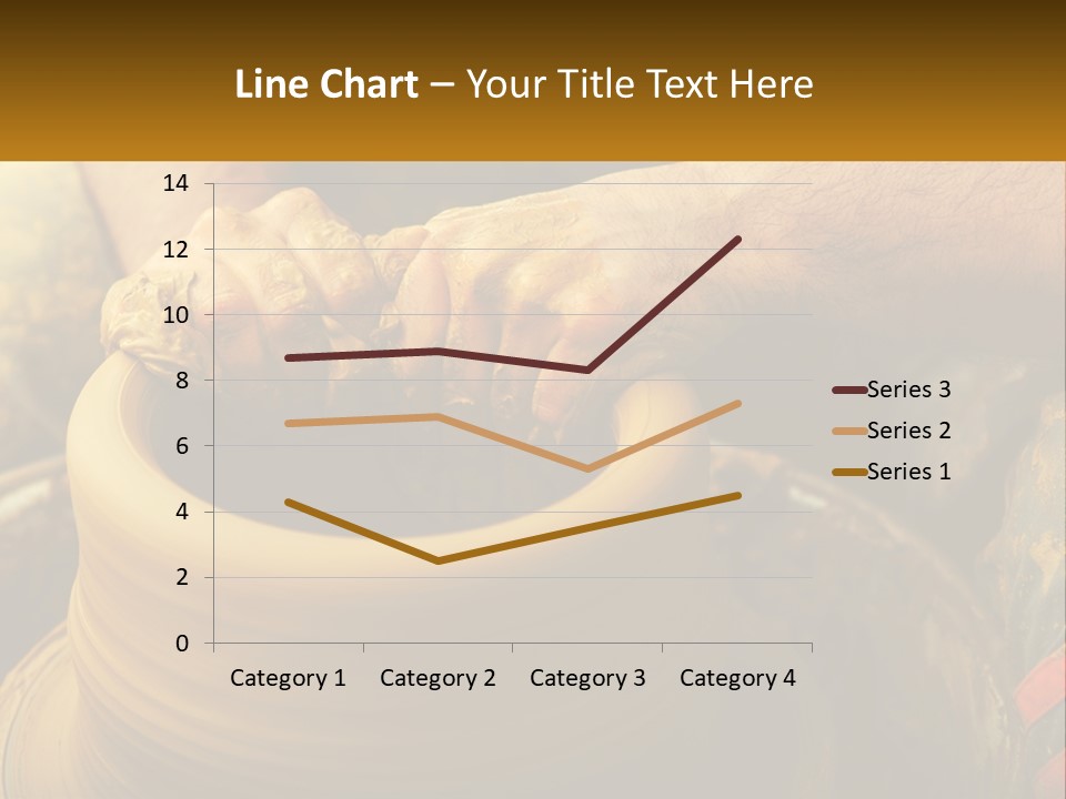 A Man Is Making A Pot On A Potter's Wheel PowerPoint Template