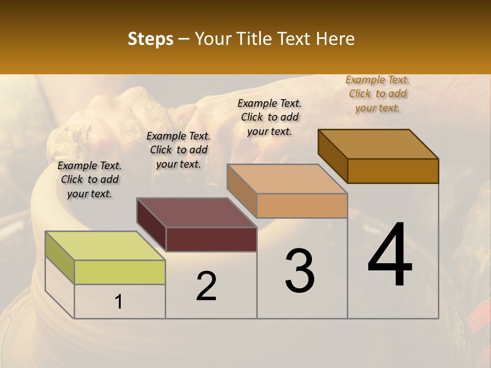 A Man Is Making A Pot On A Potter's Wheel PowerPoint Template