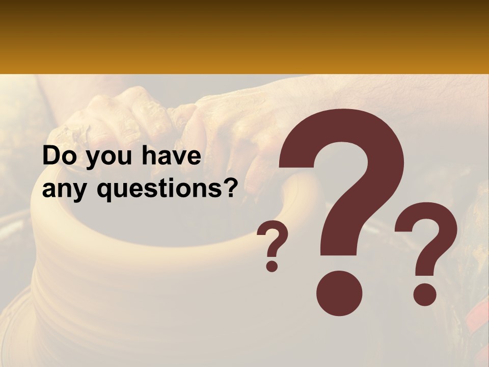 A Man Is Making A Pot On A Potter's Wheel PowerPoint Template