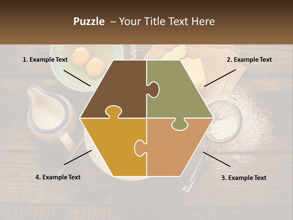 A Wooden Table Topped With Bowls Of Food PowerPoint Template