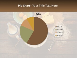 A Wooden Table Topped With Bowls Of Food PowerPoint Template
