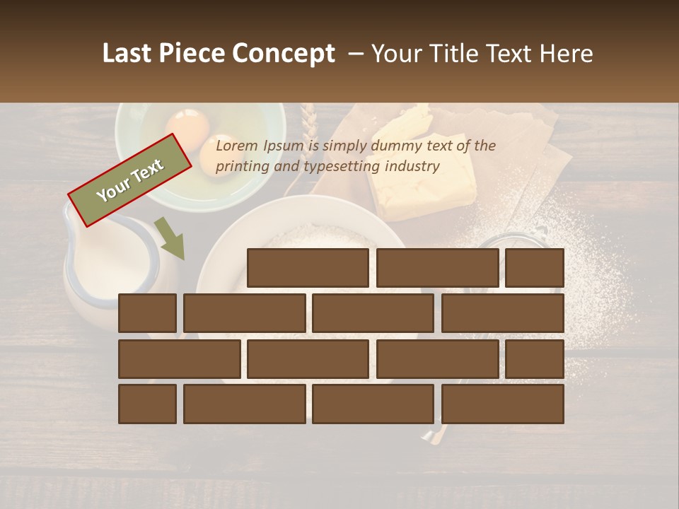 A Wooden Table Topped With Bowls Of Food PowerPoint Template
