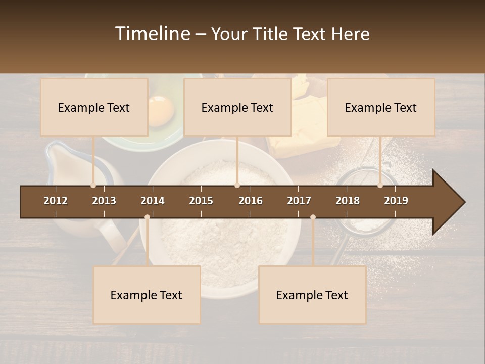 A Wooden Table Topped With Bowls Of Food PowerPoint Template