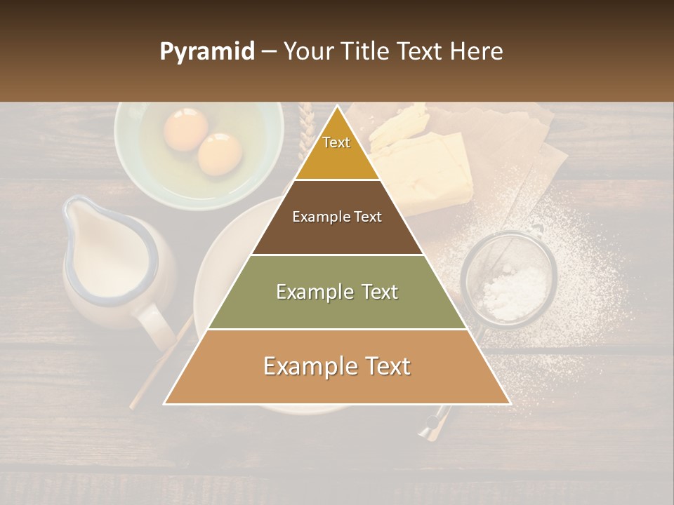 A Wooden Table Topped With Bowls Of Food PowerPoint Template
