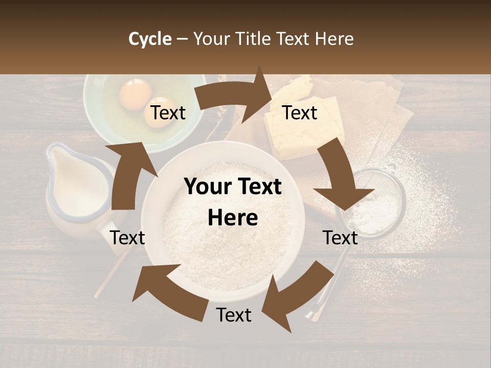 A Wooden Table Topped With Bowls Of Food PowerPoint Template