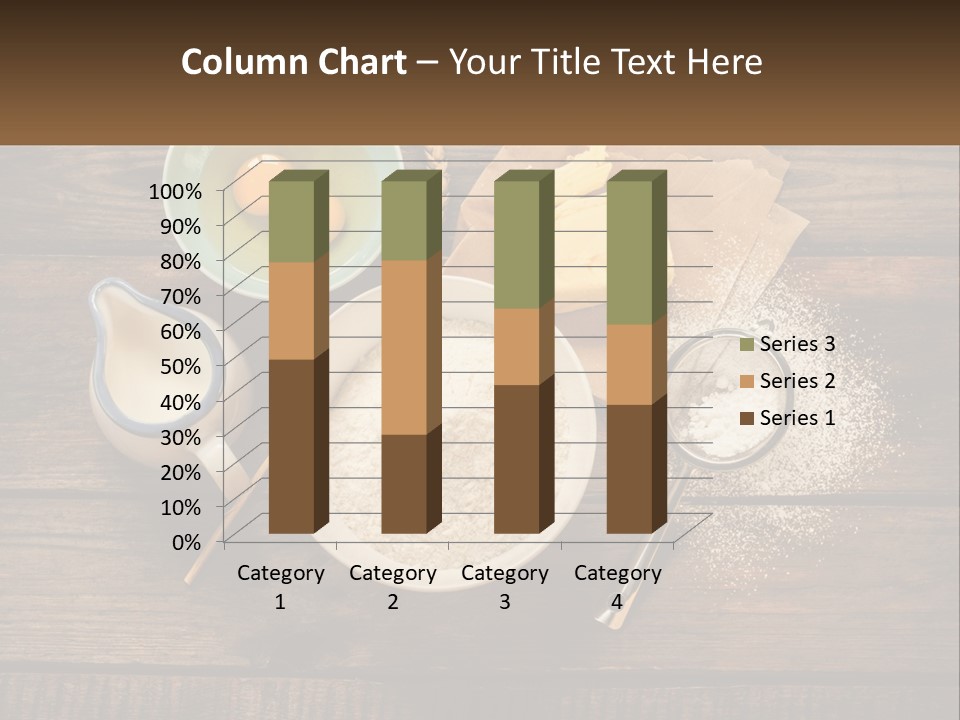 A Wooden Table Topped With Bowls Of Food PowerPoint Template