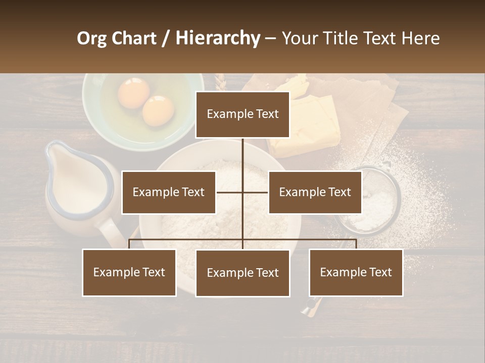 A Wooden Table Topped With Bowls Of Food PowerPoint Template