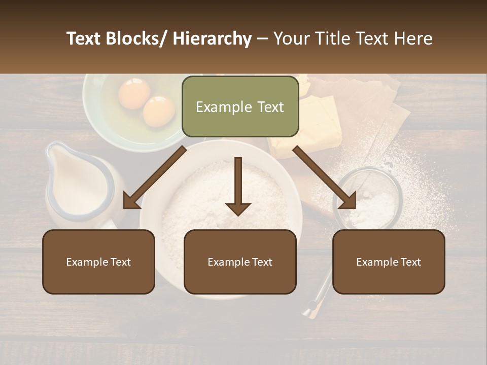A Wooden Table Topped With Bowls Of Food PowerPoint Template