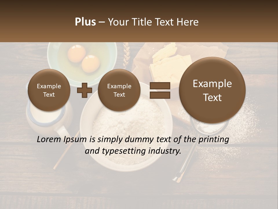 A Wooden Table Topped With Bowls Of Food PowerPoint Template