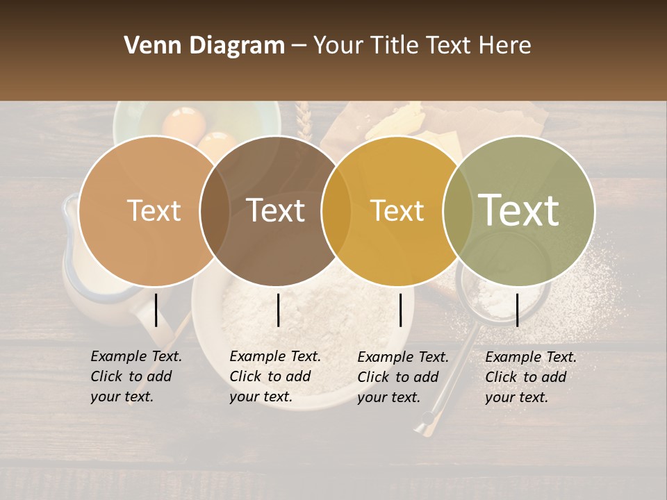 A Wooden Table Topped With Bowls Of Food PowerPoint Template