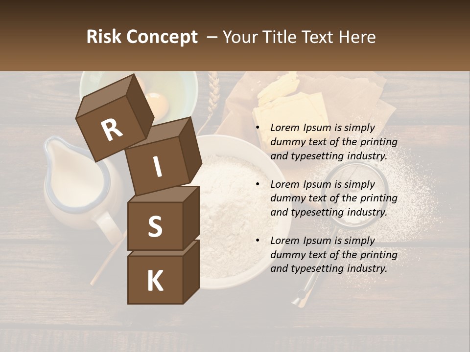 A Wooden Table Topped With Bowls Of Food PowerPoint Template