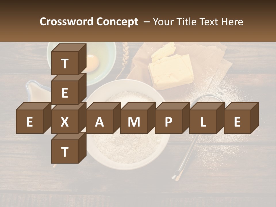 A Wooden Table Topped With Bowls Of Food PowerPoint Template