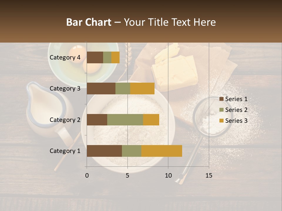 A Wooden Table Topped With Bowls Of Food PowerPoint Template