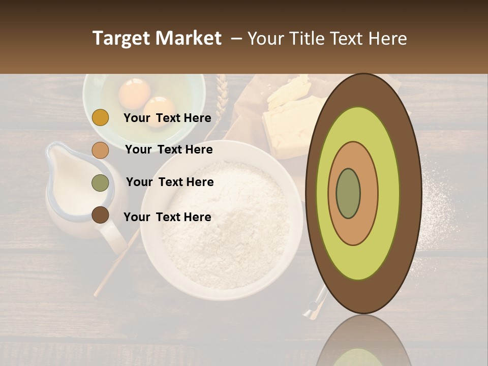 A Wooden Table Topped With Bowls Of Food PowerPoint Template