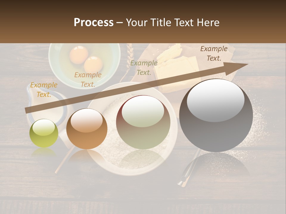 A Wooden Table Topped With Bowls Of Food PowerPoint Template