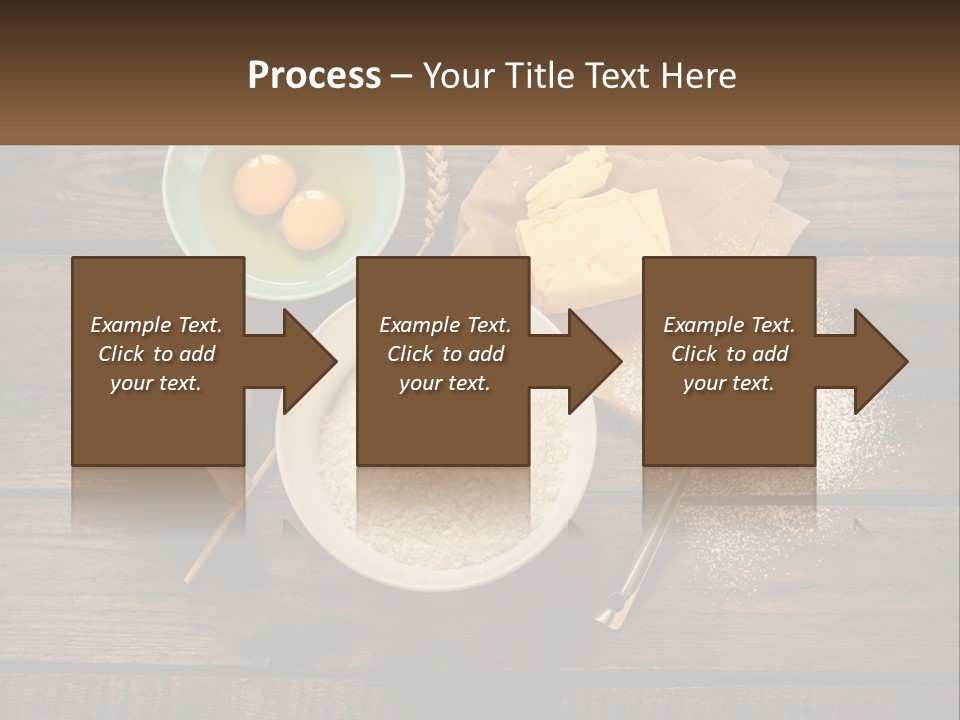 A Wooden Table Topped With Bowls Of Food PowerPoint Template