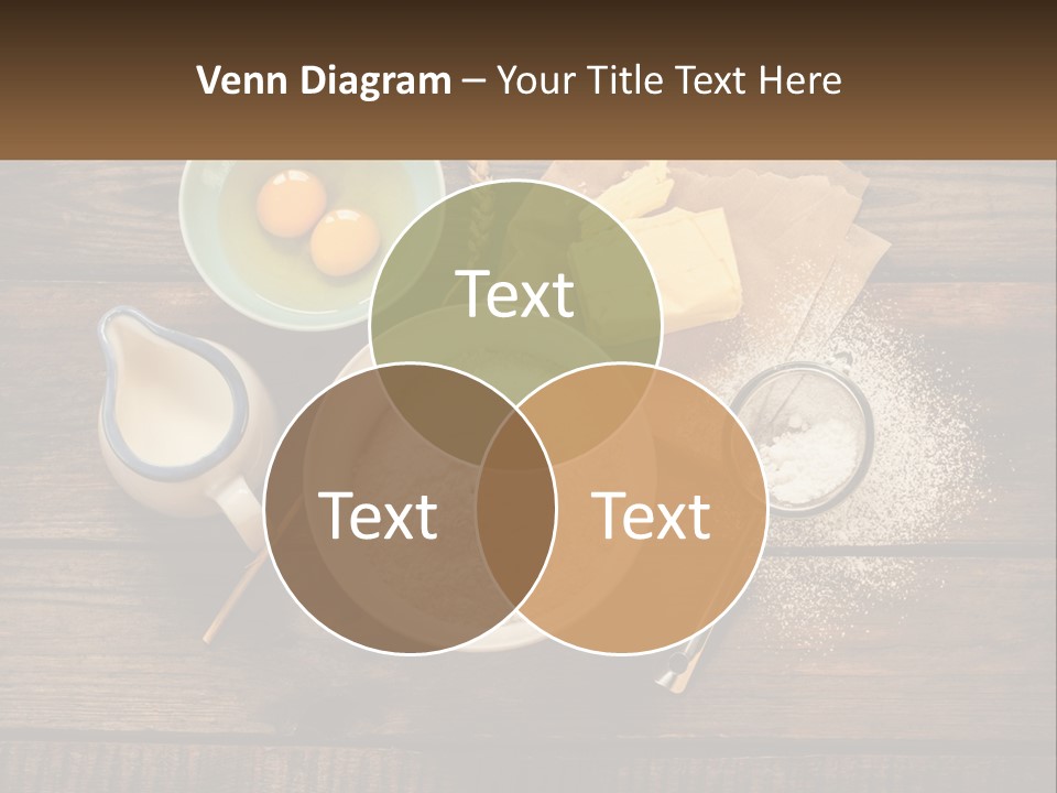 A Wooden Table Topped With Bowls Of Food PowerPoint Template