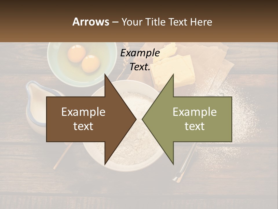A Wooden Table Topped With Bowls Of Food PowerPoint Template