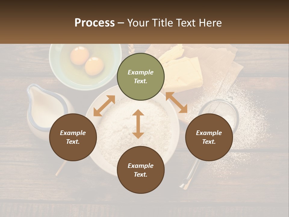 A Wooden Table Topped With Bowls Of Food PowerPoint Template