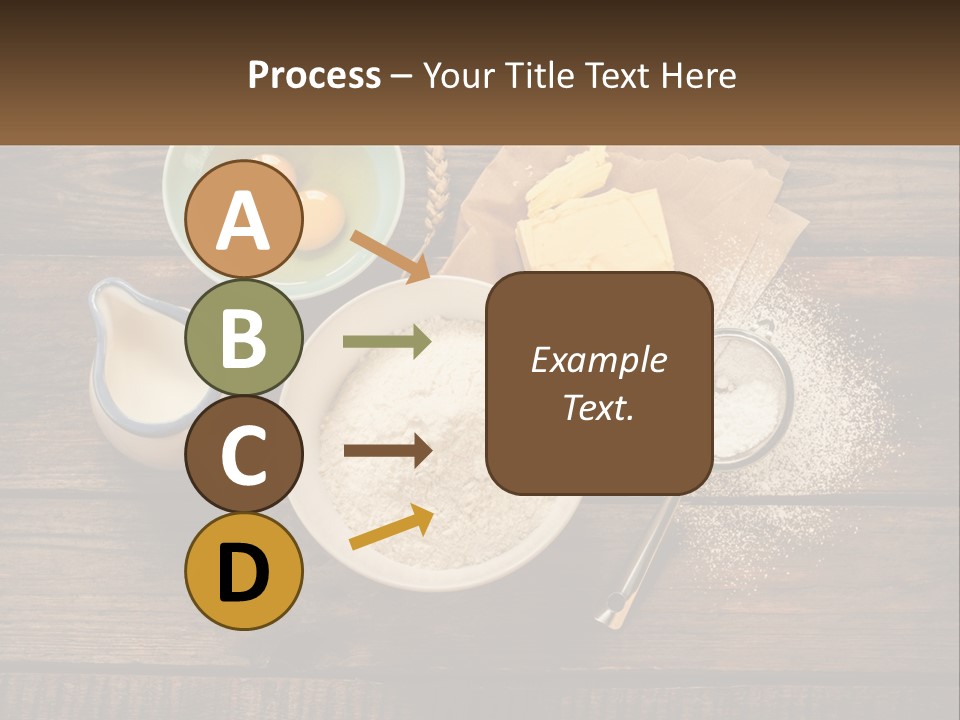A Wooden Table Topped With Bowls Of Food PowerPoint Template
