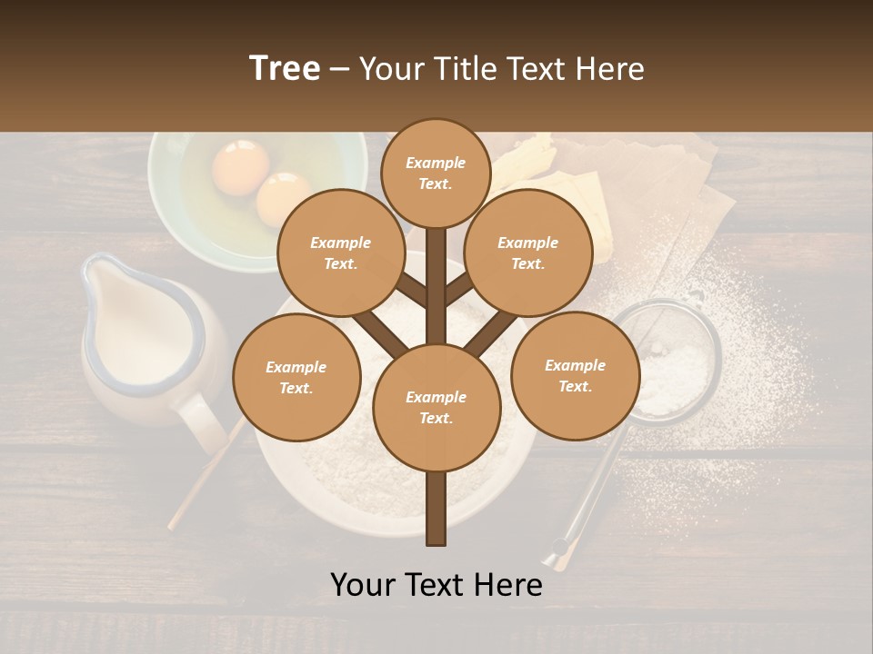 A Wooden Table Topped With Bowls Of Food PowerPoint Template