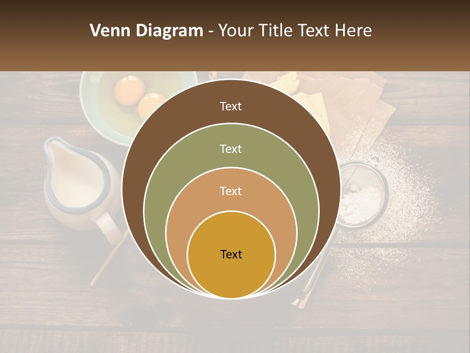 A Wooden Table Topped With Bowls Of Food PowerPoint Template