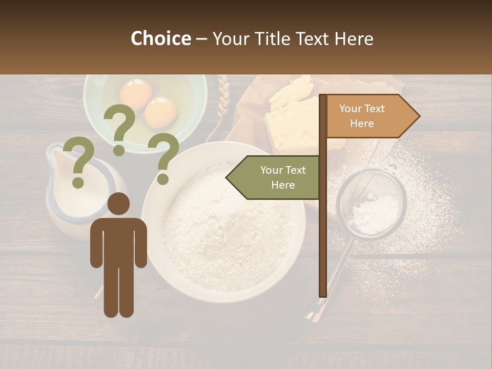 A Wooden Table Topped With Bowls Of Food PowerPoint Template