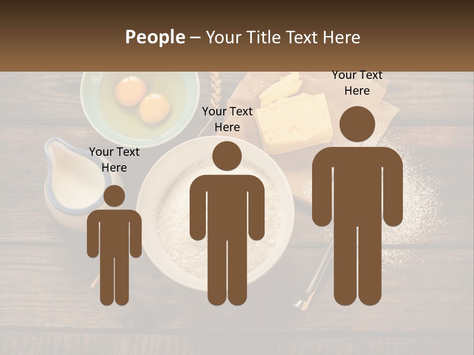 A Wooden Table Topped With Bowls Of Food PowerPoint Template