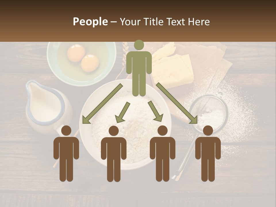 A Wooden Table Topped With Bowls Of Food PowerPoint Template