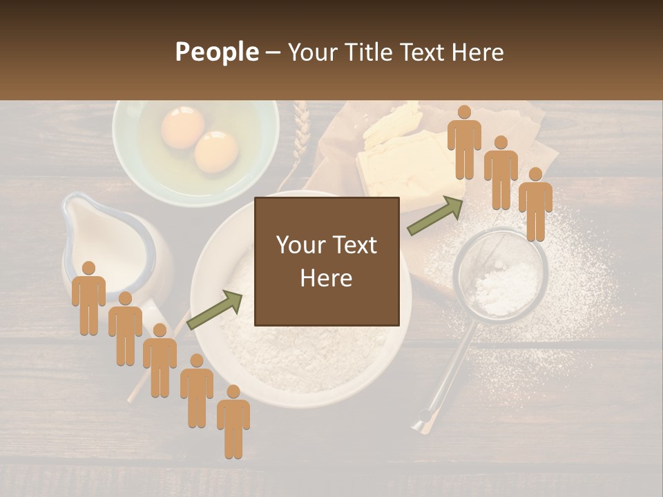 A Wooden Table Topped With Bowls Of Food PowerPoint Template