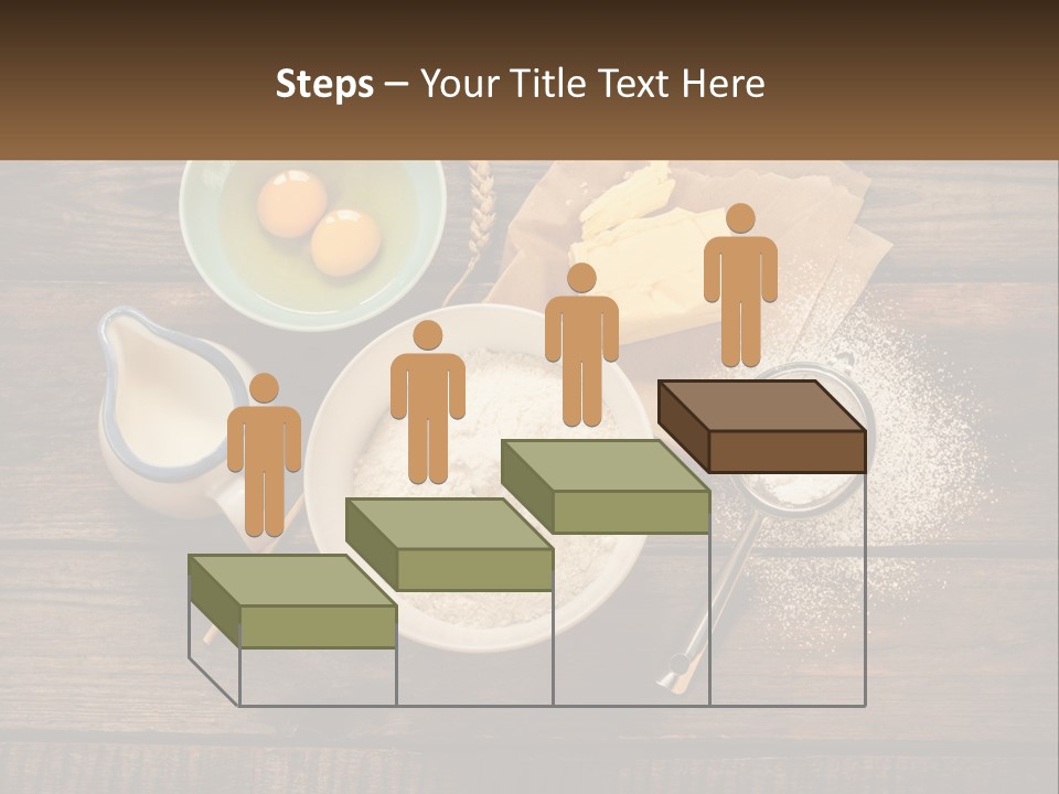 A Wooden Table Topped With Bowls Of Food PowerPoint Template