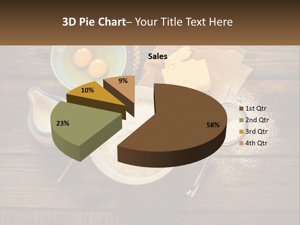 A Wooden Table Topped With Bowls Of Food PowerPoint Template