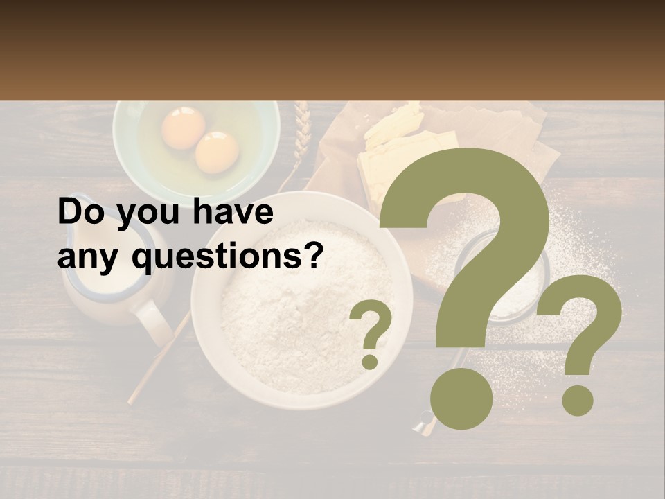 A Wooden Table Topped With Bowls Of Food PowerPoint Template