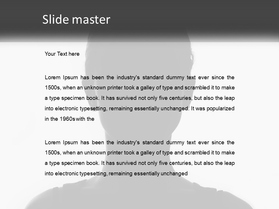 A Black And White Photo Of A Woman's Face PowerPoint Template