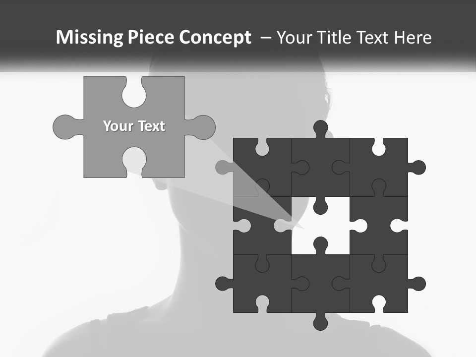 A Black And White Photo Of A Woman's Face PowerPoint Template