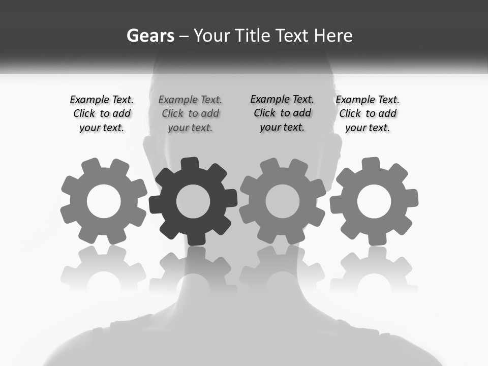 A Black And White Photo Of A Woman's Face PowerPoint Template