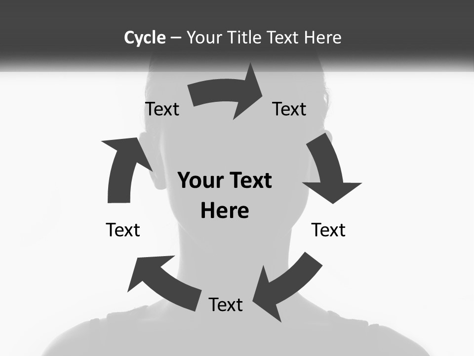 A Black And White Photo Of A Woman's Face PowerPoint Template