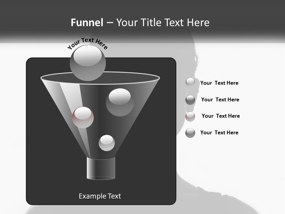 A Black And White Photo Of A Woman's Face PowerPoint Template