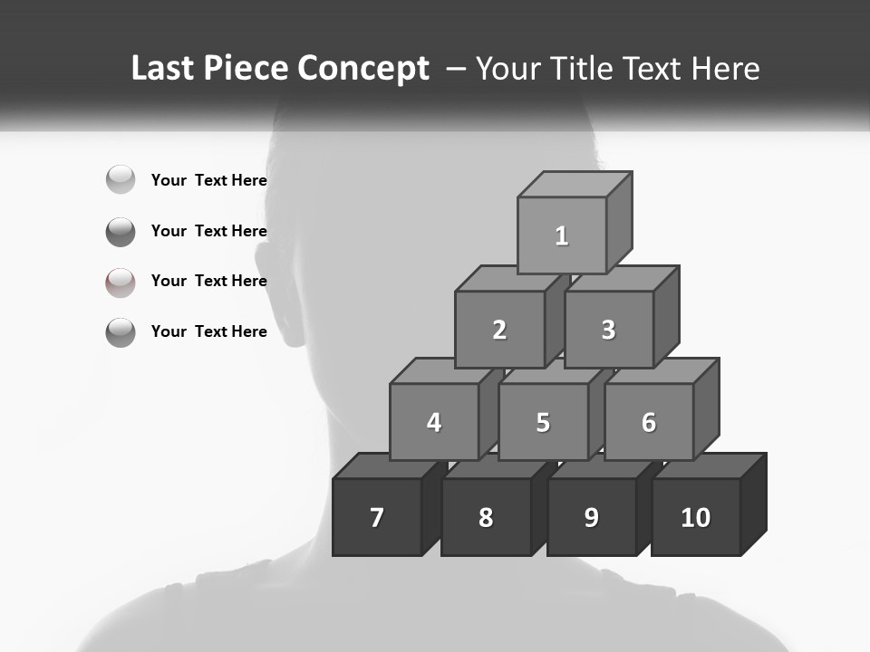 A Black And White Photo Of A Woman's Face PowerPoint Template