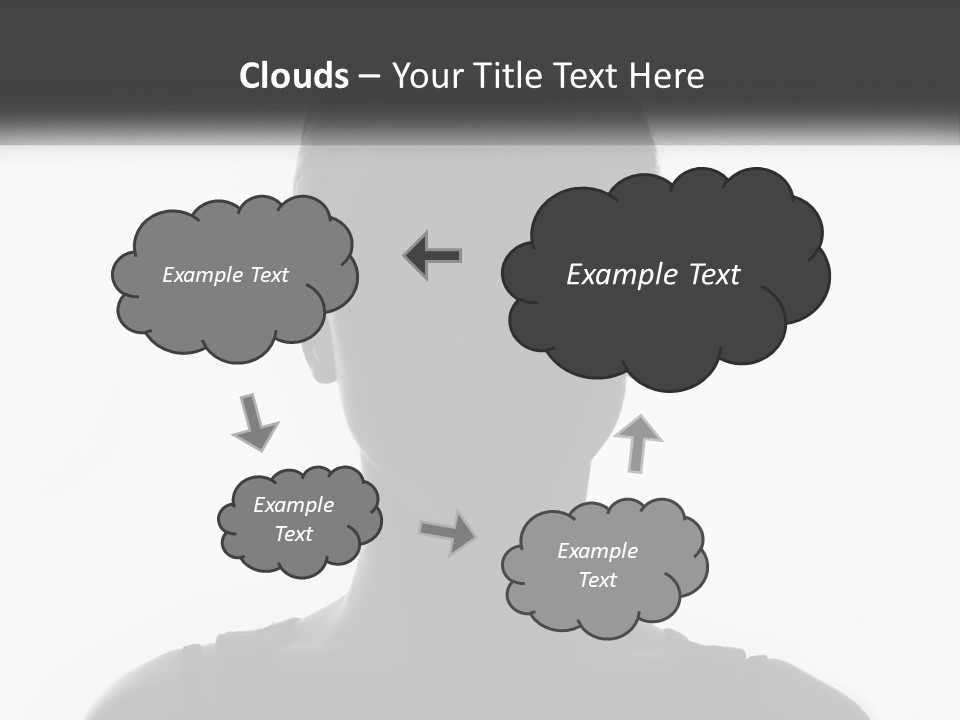 A Black And White Photo Of A Woman's Face PowerPoint Template