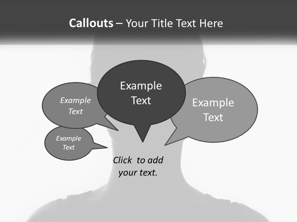 A Black And White Photo Of A Woman's Face PowerPoint Template