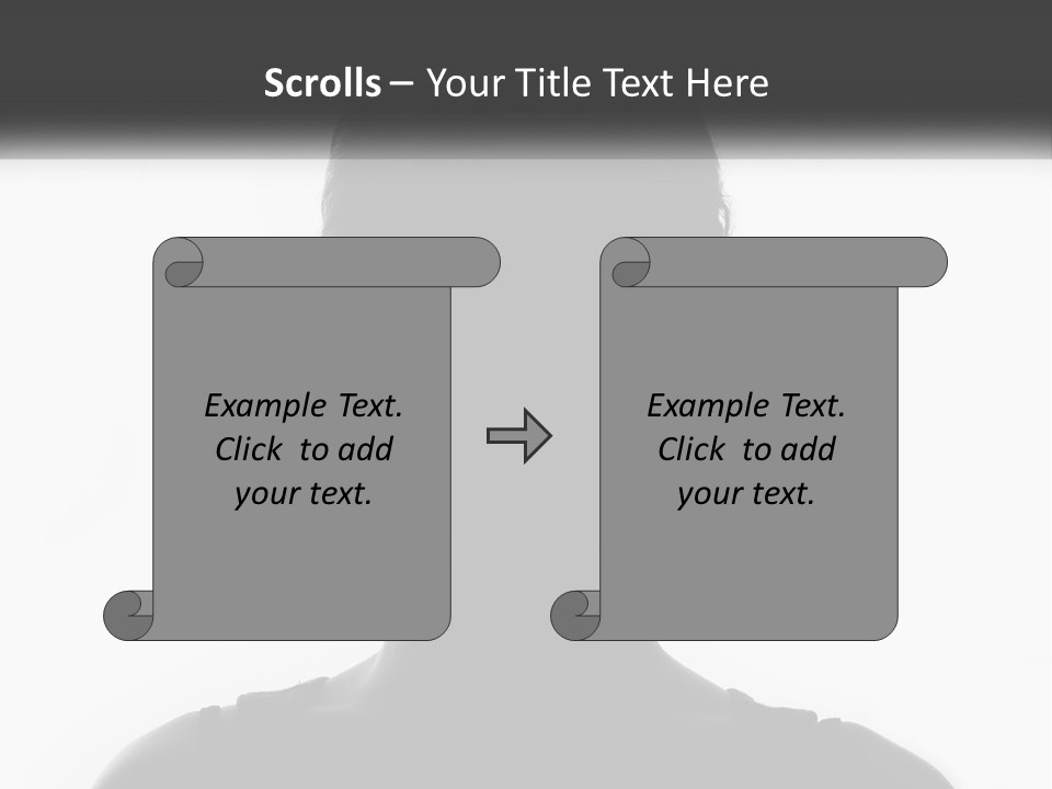 A Black And White Photo Of A Woman's Face PowerPoint Template