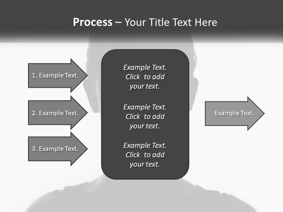 A Black And White Photo Of A Woman's Face PowerPoint Template