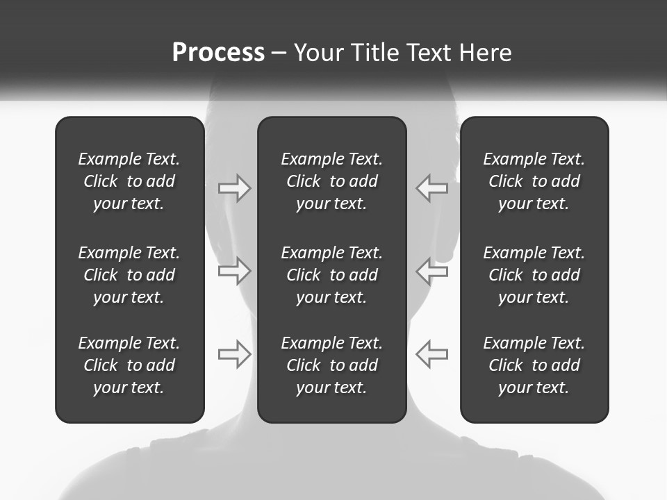 A Black And White Photo Of A Woman's Face PowerPoint Template
