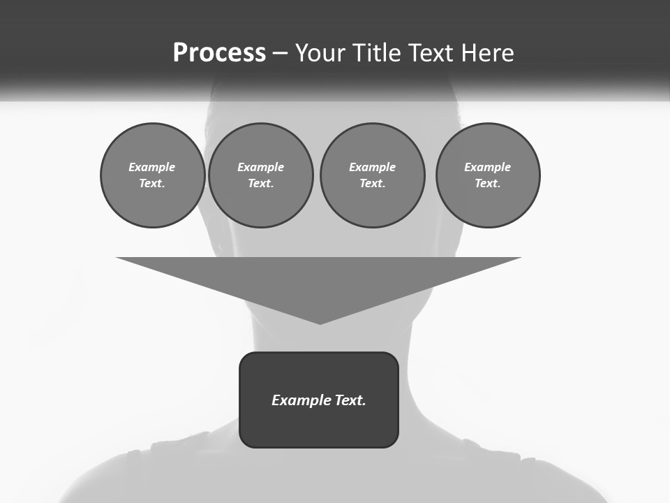 A Black And White Photo Of A Woman's Face PowerPoint Template