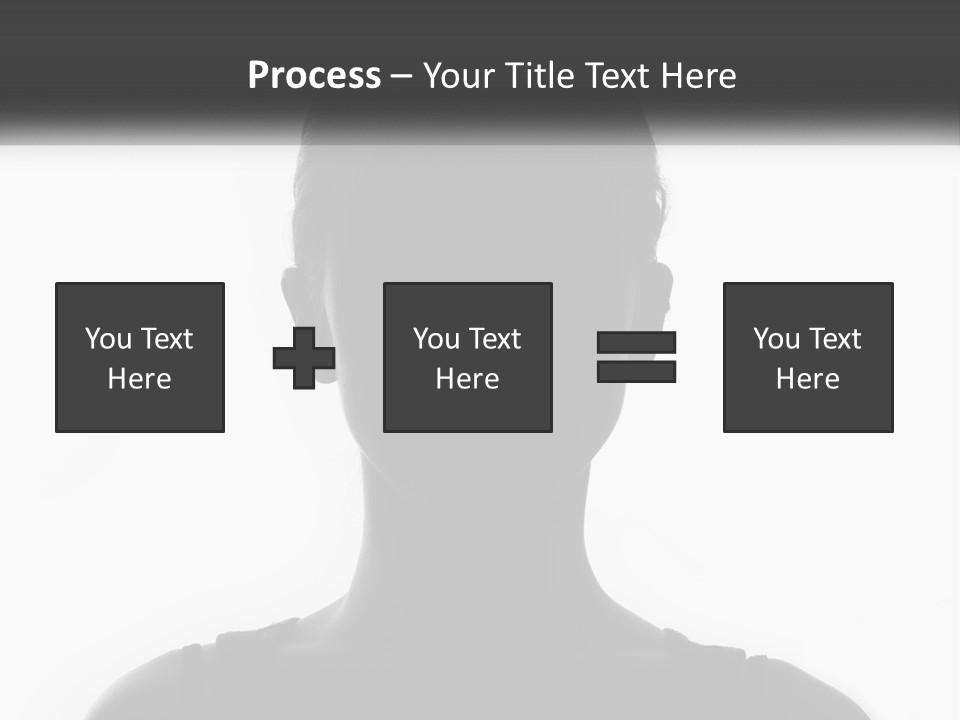 A Black And White Photo Of A Woman's Face PowerPoint Template